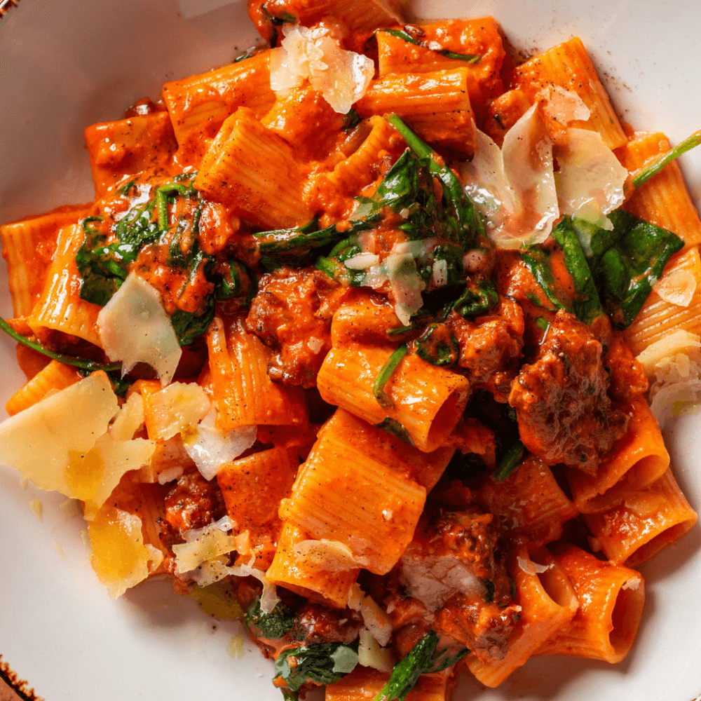 vodka rigatoni with sausage