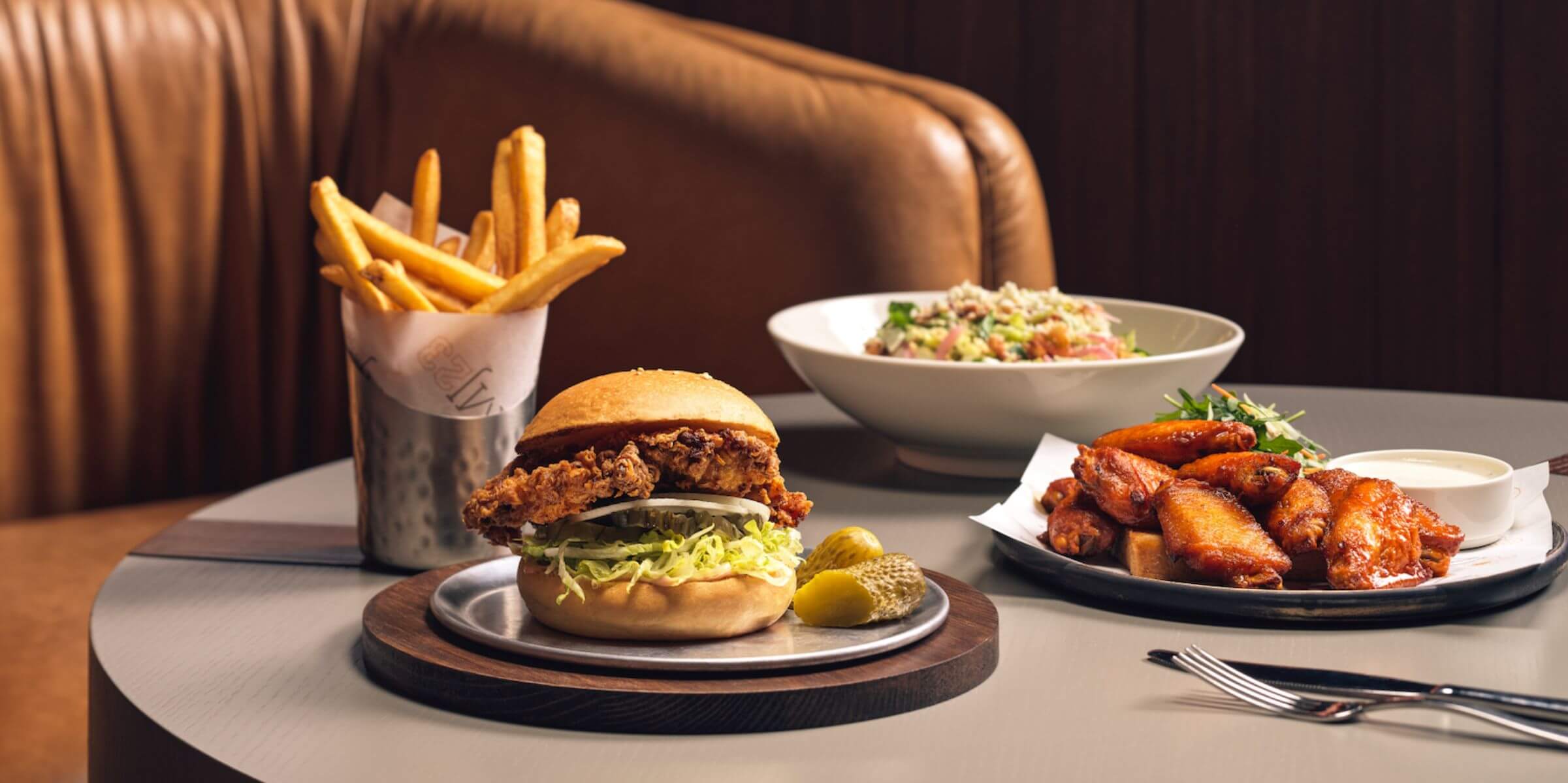 Burger and Wings